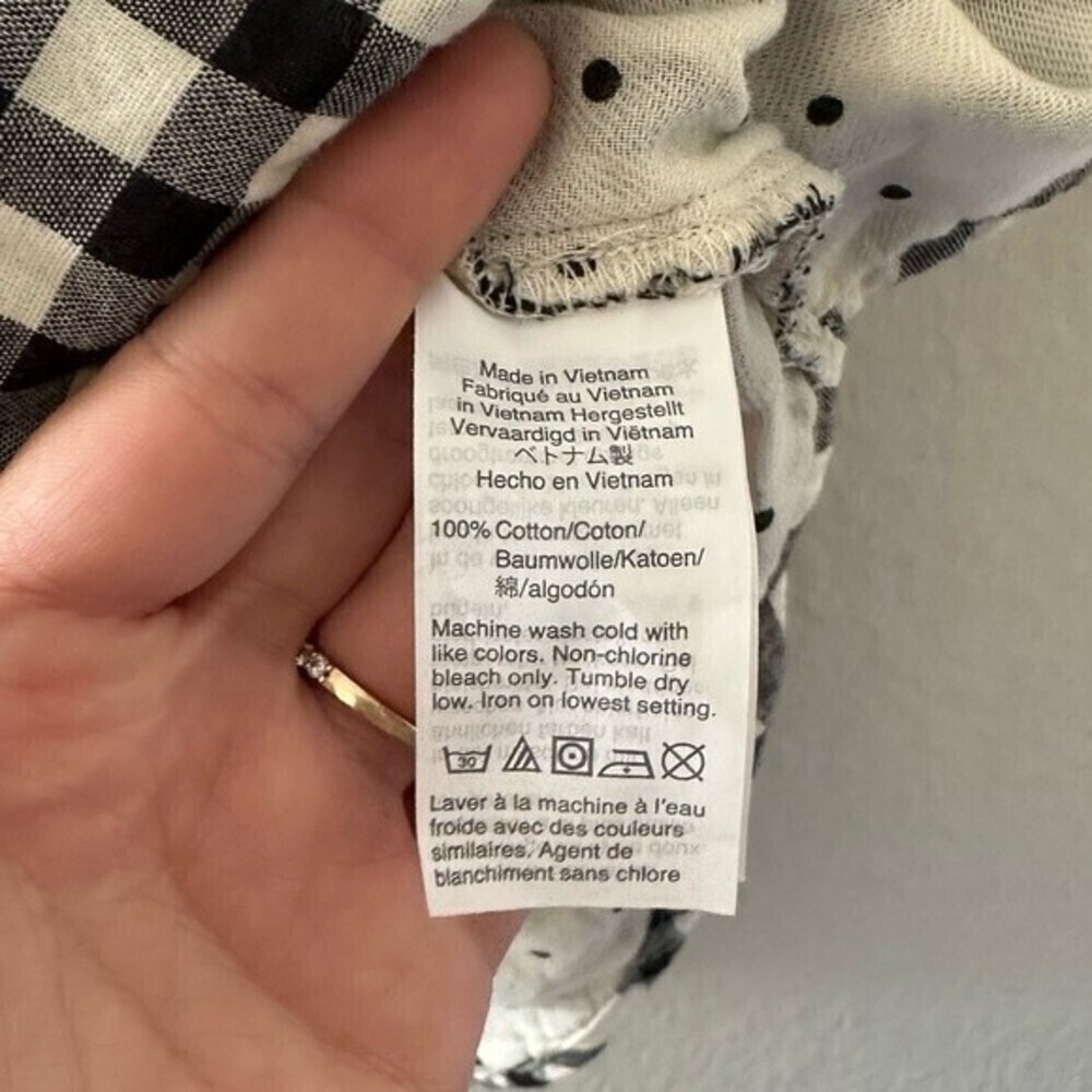 madewell oversized courier button back shirt in double faced plaid - Picture 9 of 11
